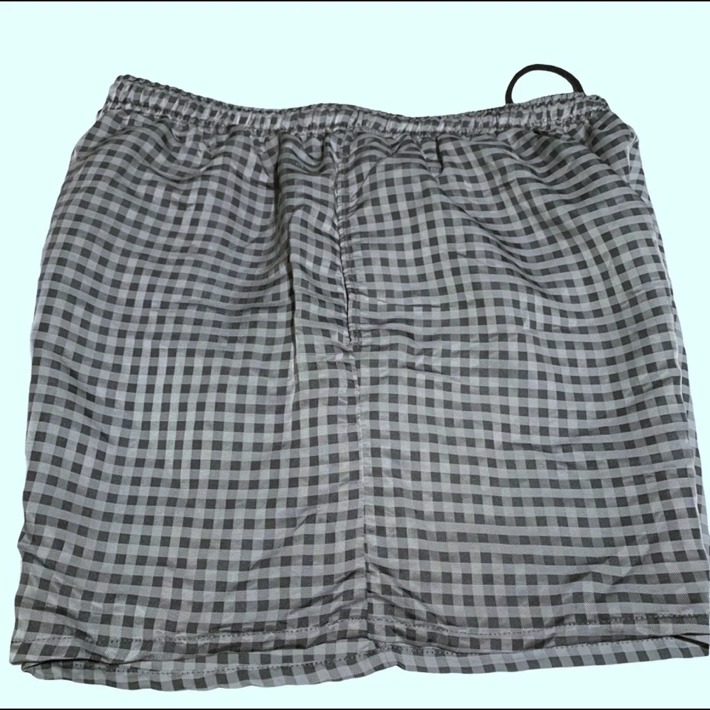 Speedo Gray Check Surf Runner Swim Shorts XL